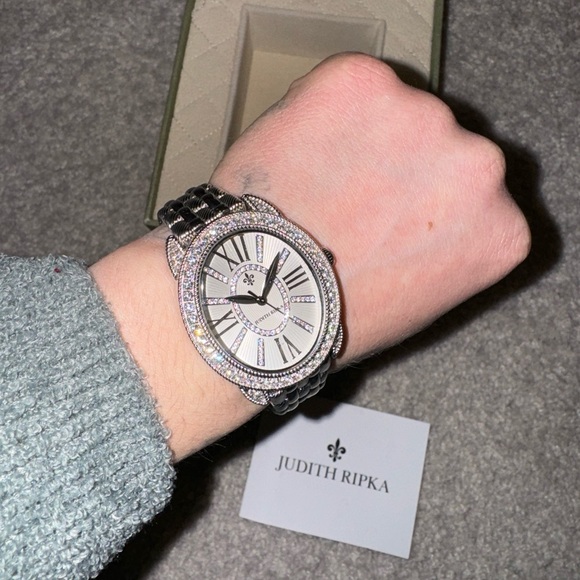 Vintage Judith Ripka Stainless steel CZ Watch - Picture 9 of 16